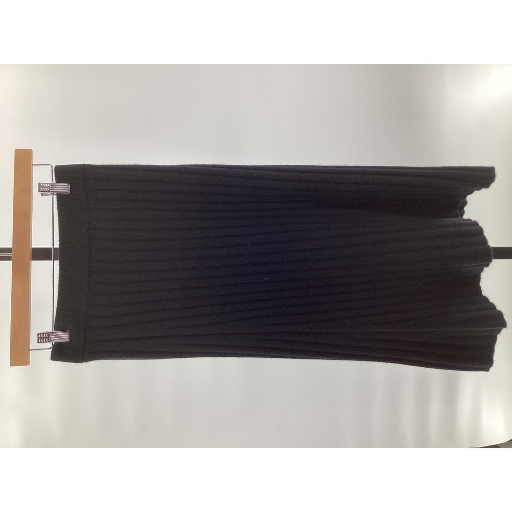 Quince Black Ribbed Knit Maxi Skirt